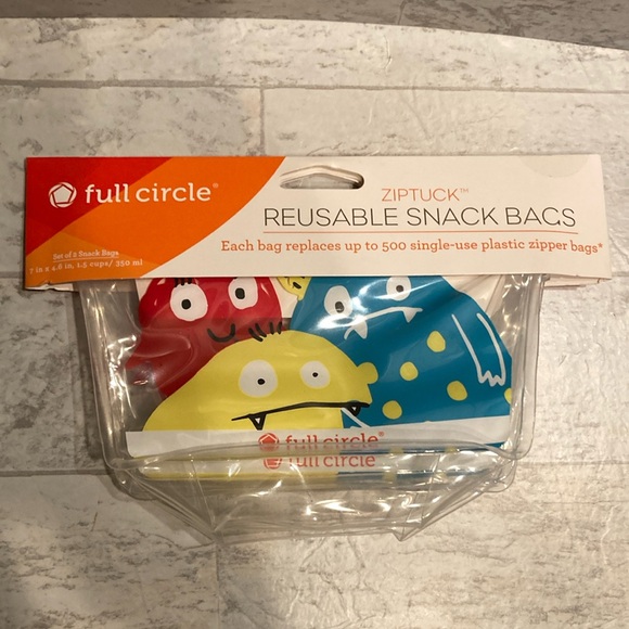 Ziptuck Sustainable Reusable Snack Bags & Sandwich Bag Bundle - Picture 6 of 13
